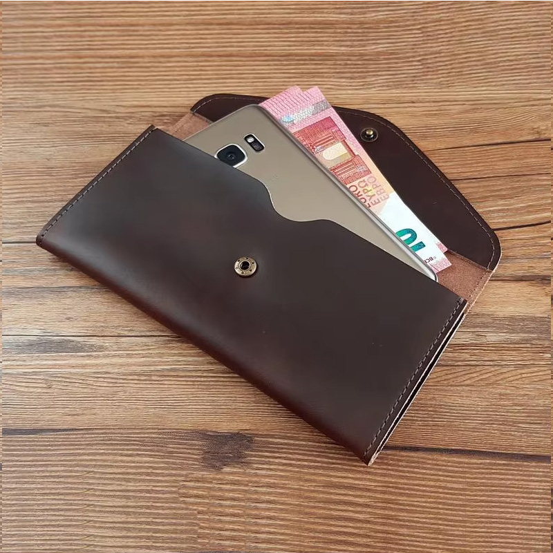 Women Bags Ck - Custom Name Handmade Leather Envelope Wallet