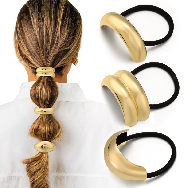 Women Bags Rack - 3Pcs/Bag Minimalist Cold Tone Metal Hair