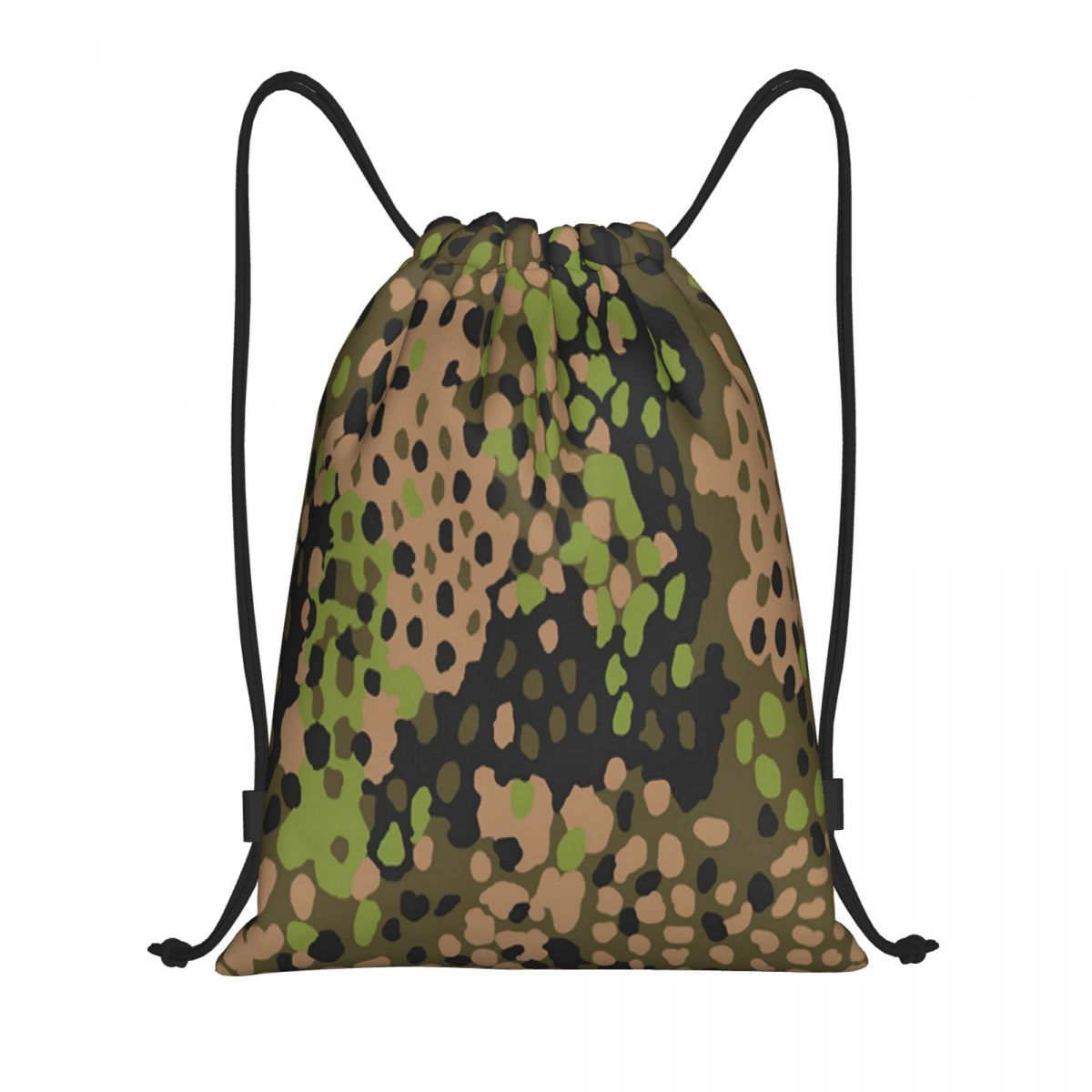 Women Bags Germany - Custom WW2 Camo Drawstring Backpack Sports