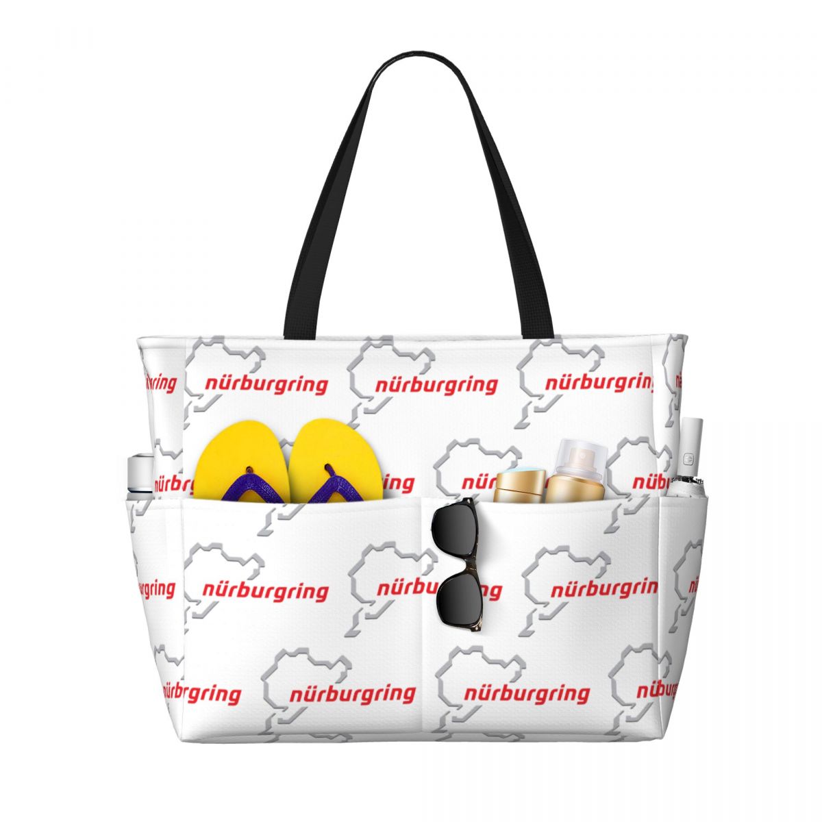 Women Bags Germany - Race Track Germany Nurburgring Beach Tote