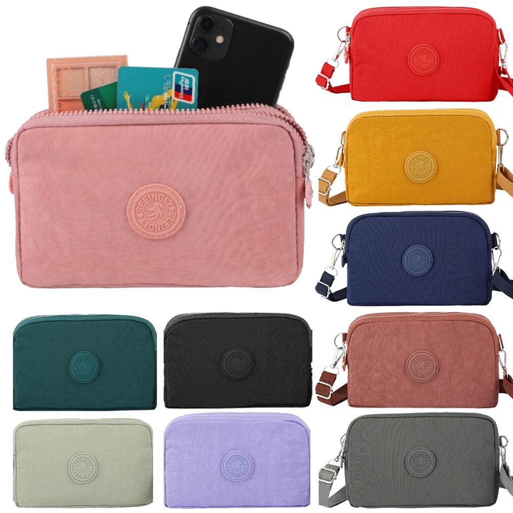 Women Bags Rack - Simple Style Canvas Mobile Phone Bag