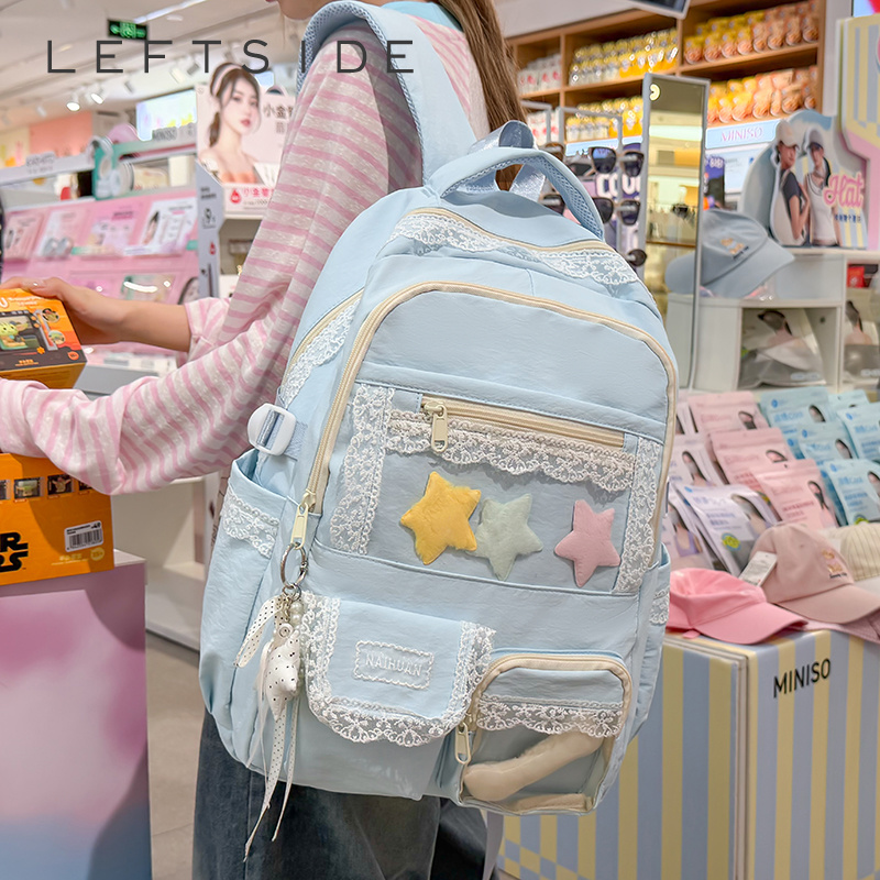 Women Bags 2026 Trends - Women Lace Decor Backpack Cute Large