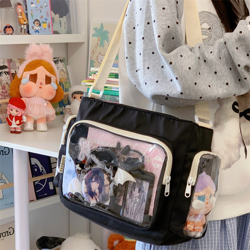 Women Bags Rack - Trendy Transparent Crossbody Bag for Girls