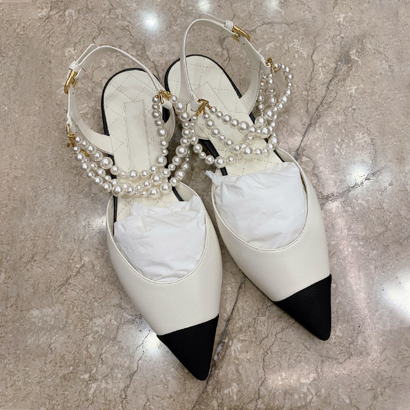 Women Bags New - Pearl Chain Bag Head Sandals Women's