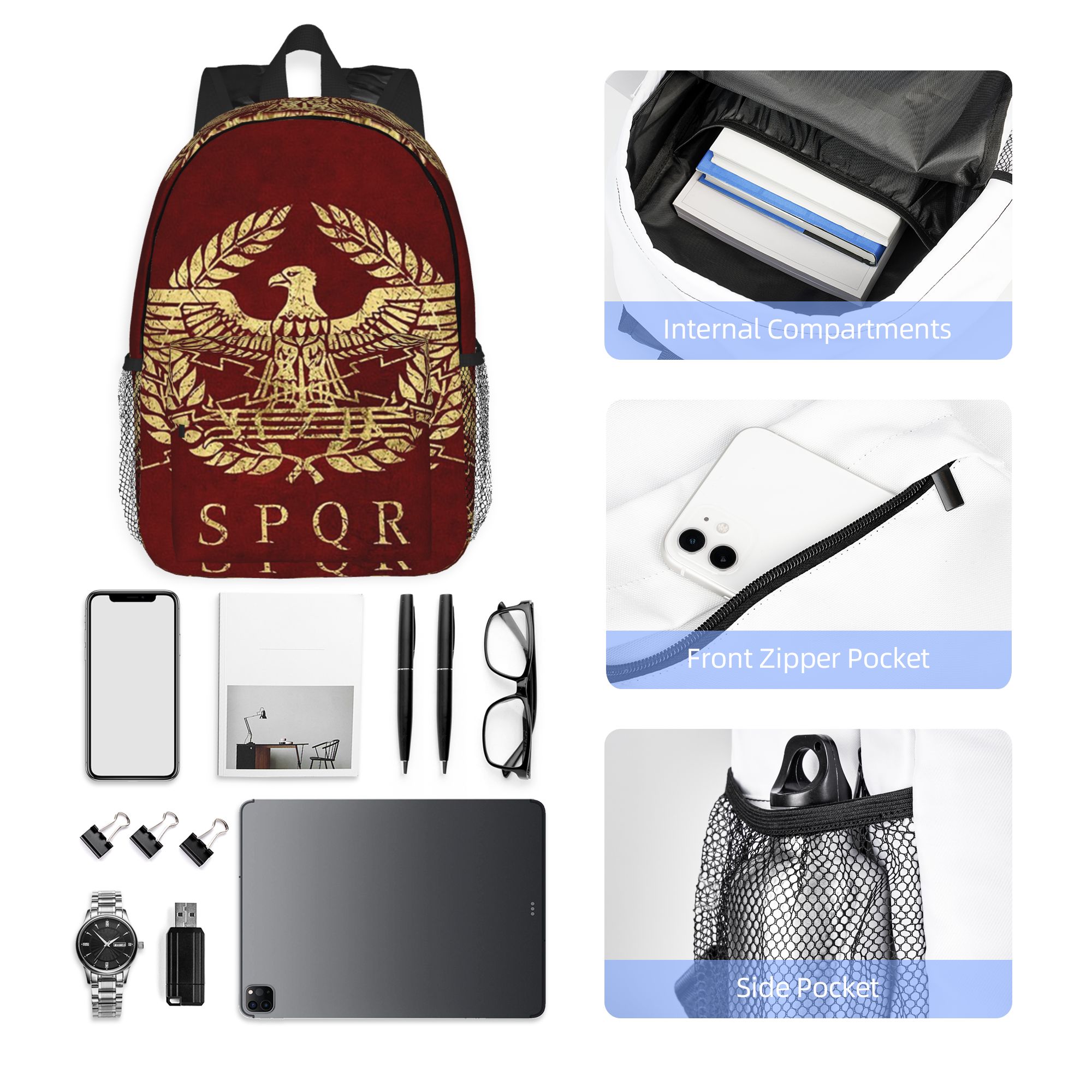Women Bags Rome - Rome SPQR Roman Backpack Hot Sale