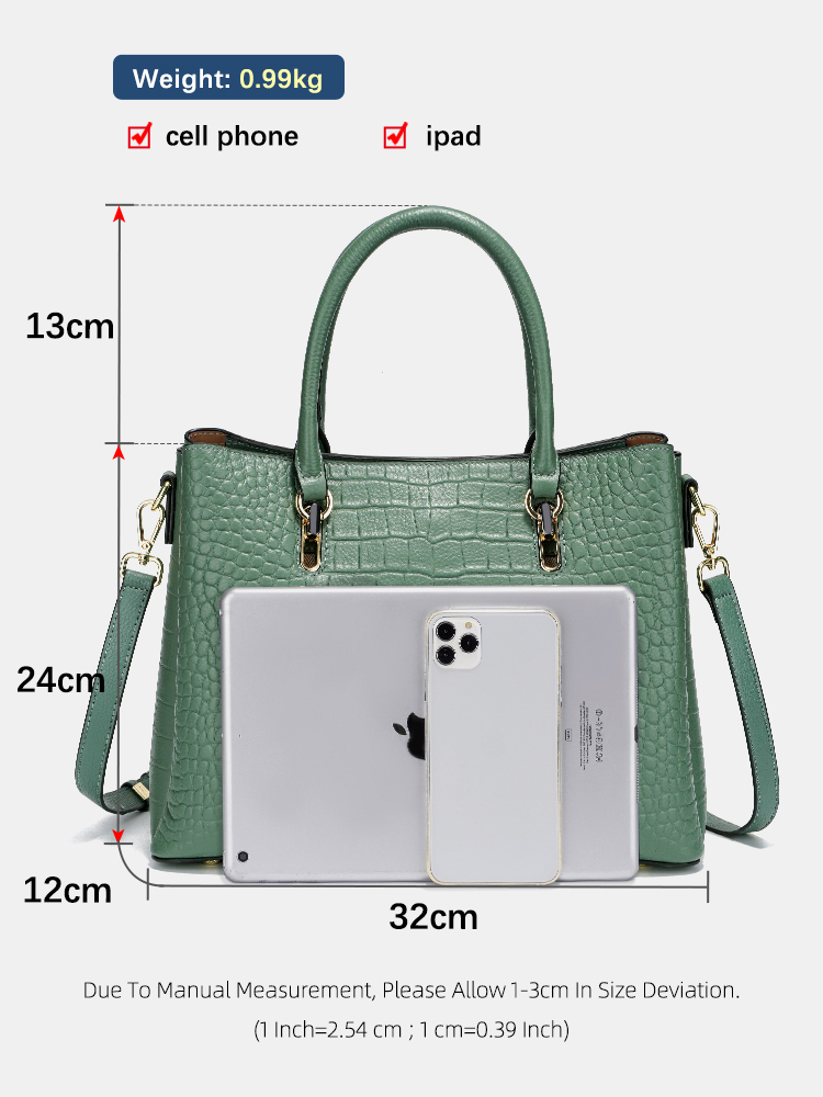 Zency Women's Genuine Leather  - Women'S Tote Bags For Work recension och pris