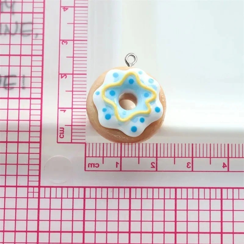 10Pcs Resin Donut Charms Color - Women Bags Mini recension och pris