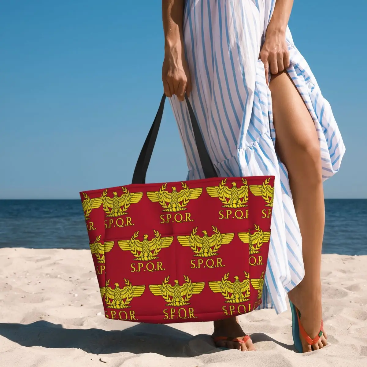 Rome SPQR Roman Beach Tote Bag - Women Bags Rome recension och pris