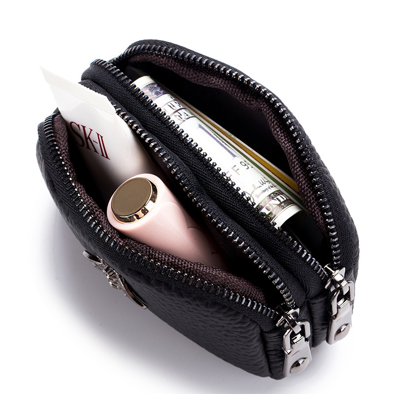 Women Cowhide Double Zipper Po - Women Bags Ck recension och pris
