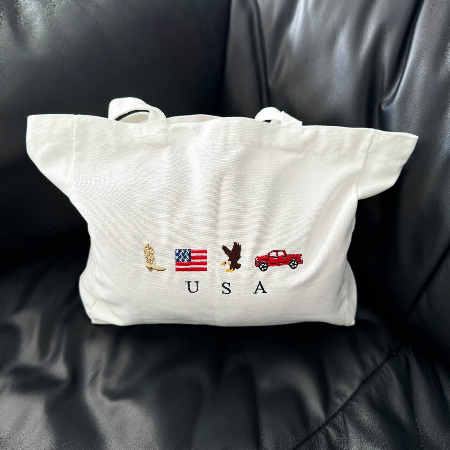 USA Icons Embroidered White Ca - Women Bags Ck recension och pris