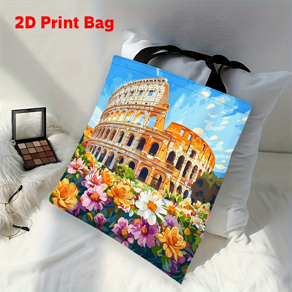 1pc Printed Tote Bag Featuring - Women Bags Rome recension och pris