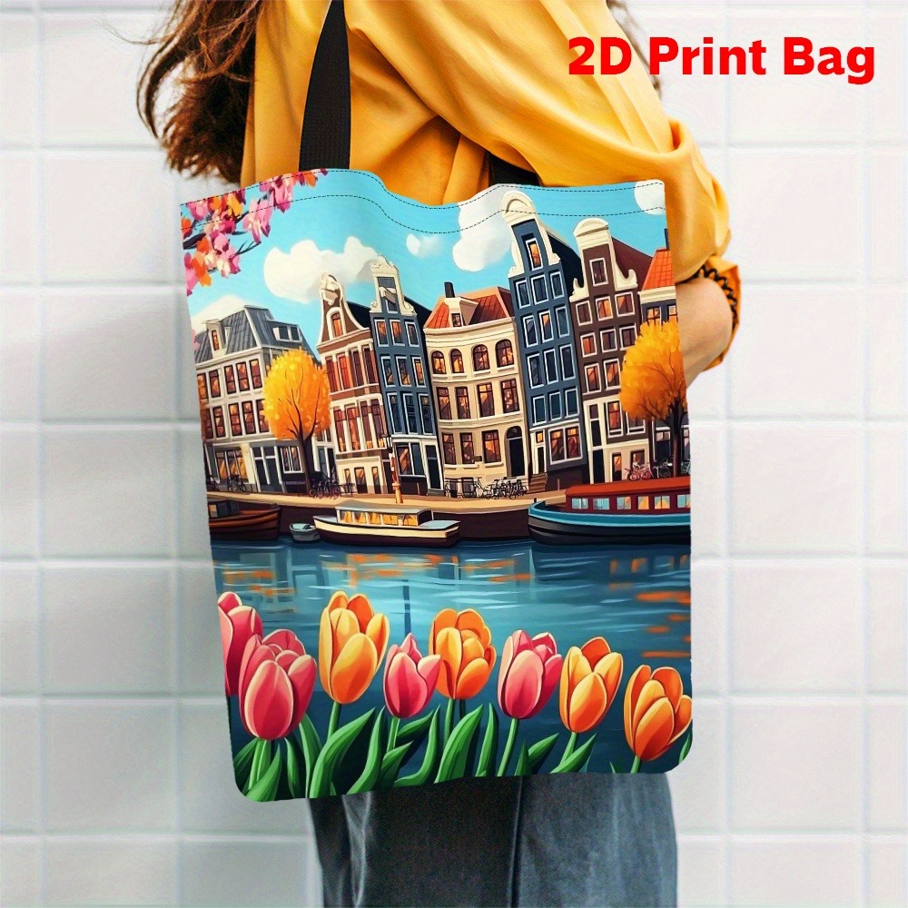 1pc Printed Tote Bag Featuring - Women Bags Rome recension och pris