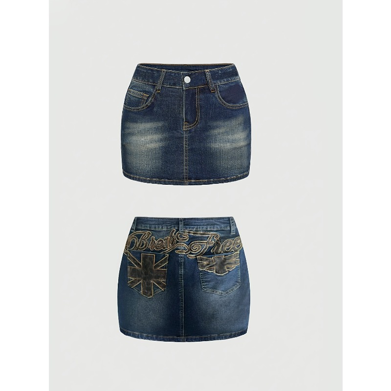 Summer Denim Retro Short Skirt - Women Bags Mini recension och pris