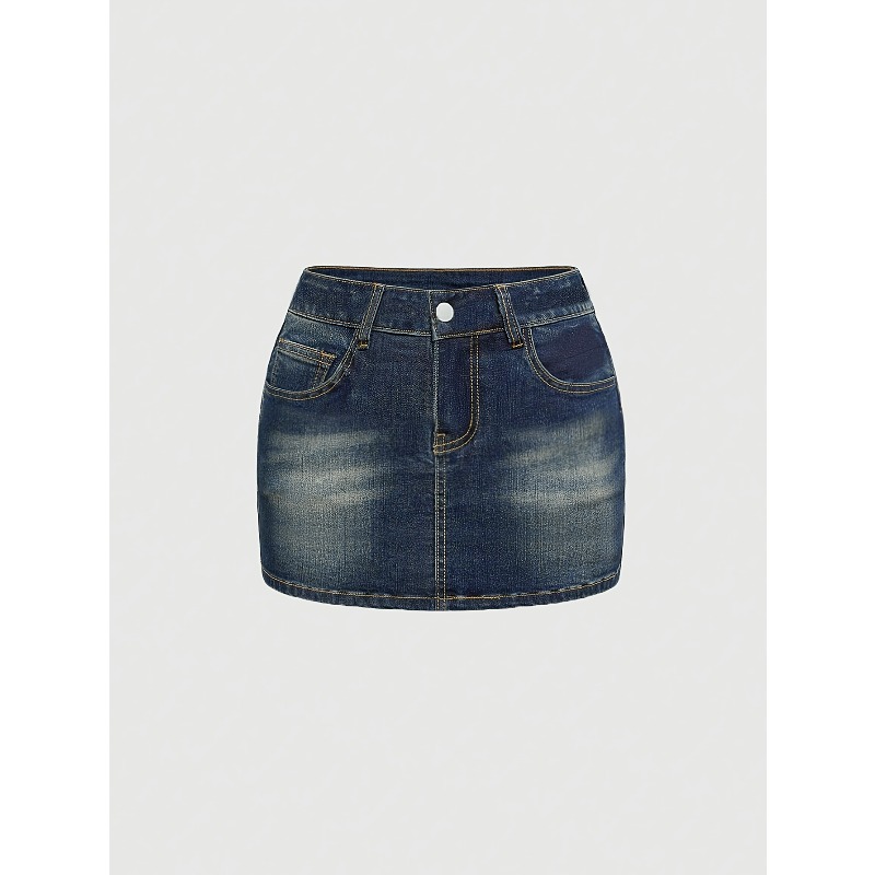 Summer Denim Retro Short Skirt - Women Bags Mini recension och pris