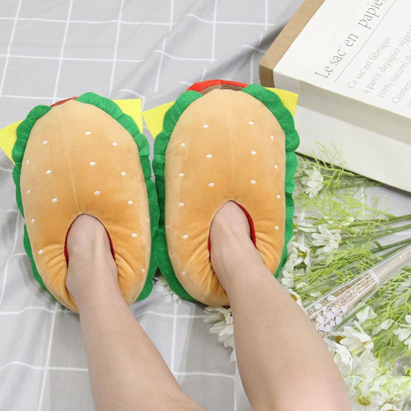 New Cartoon Hamburger Plush Sl - Women Bags New recension och pris