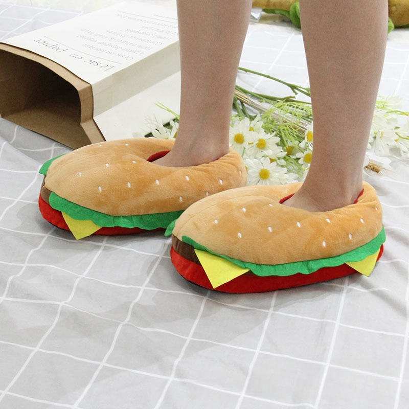 New Cartoon Hamburger Plush Sl - Women Bags New recension och pris