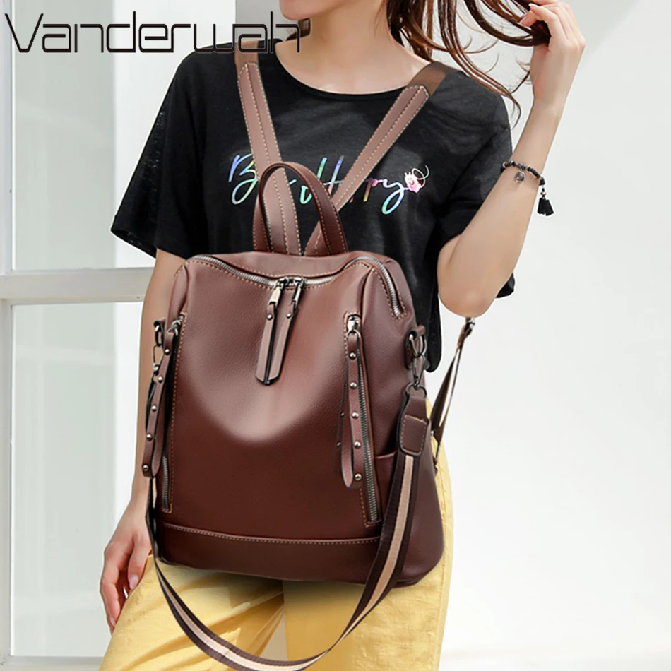 Brand Luxury Backpacks Soft Le - Women Bags H&M recension och pris