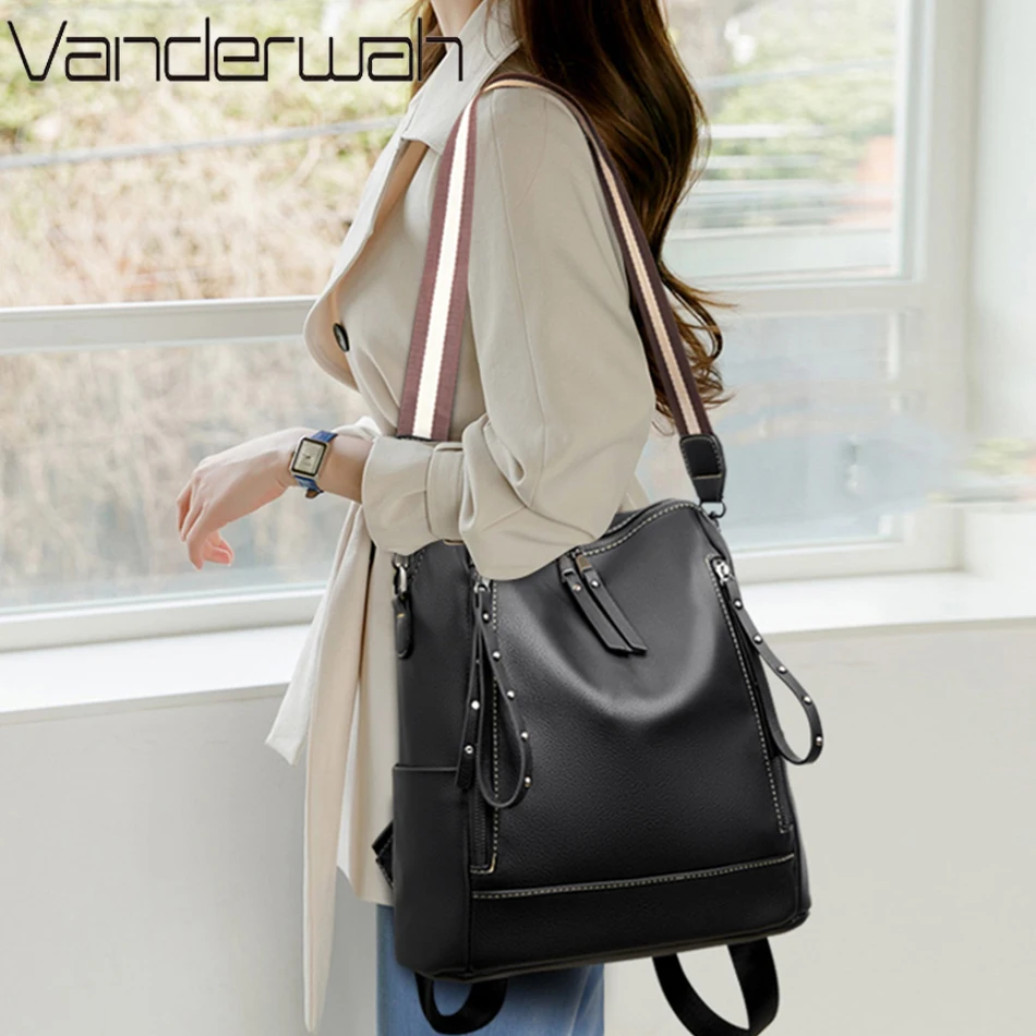 Brand Luxury Backpacks Soft Le - Women Bags H&M recension och pris