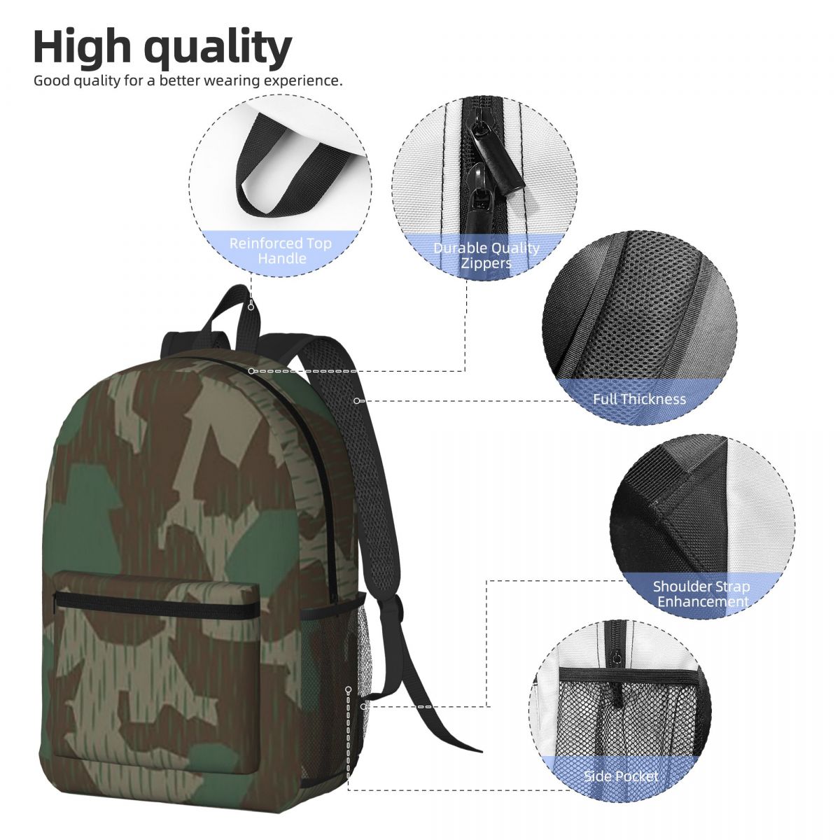 WW2 Germany Military Splinter  - Women Bags Germany recension och pris