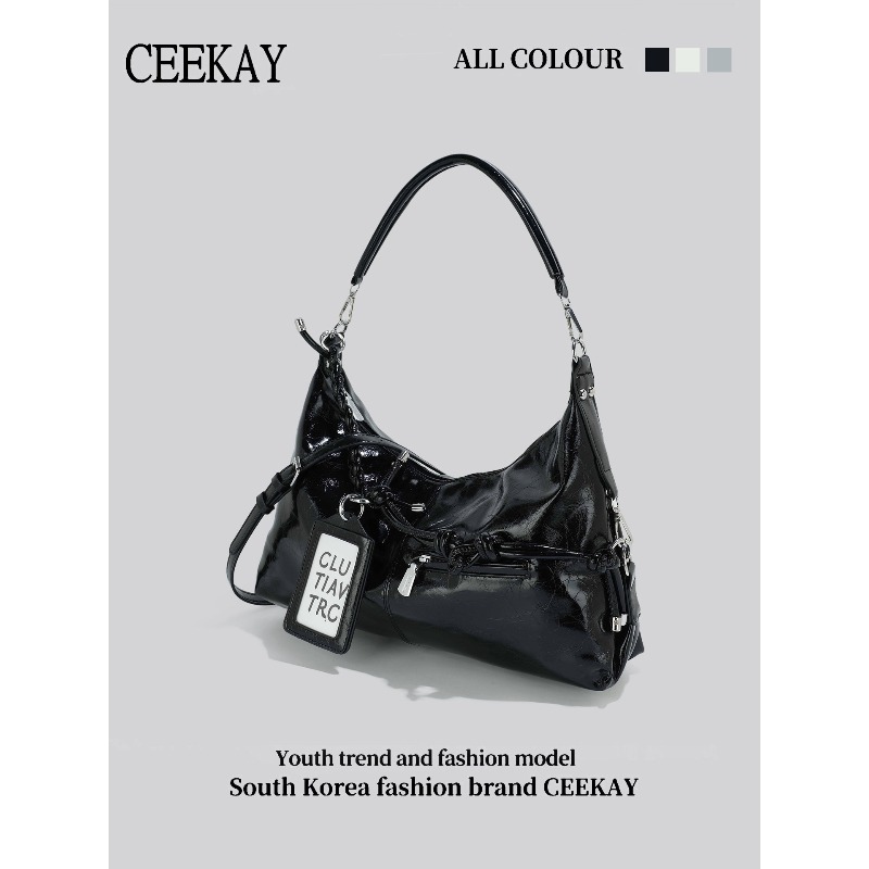 2026 CEEKAY Glossy Leather Hob - Women Bags 2026 Trends recension och pris