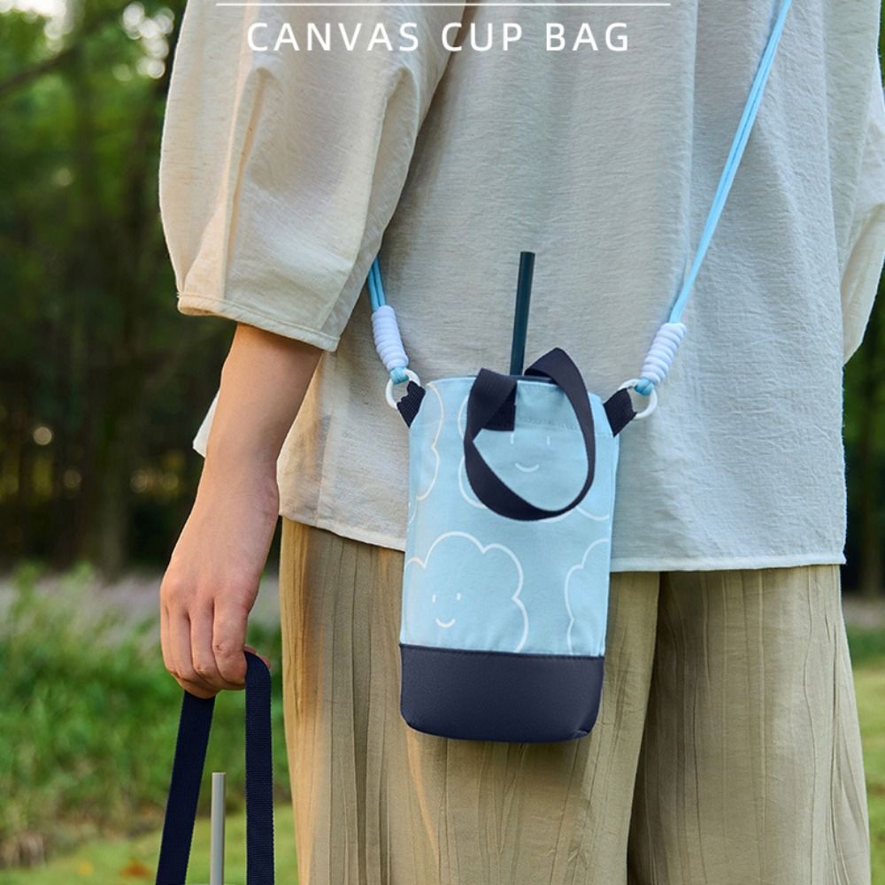 Outdoor Canvas Cup Bag Printed - Women Bags Rack recension och pris