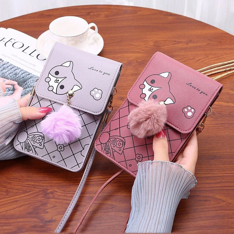 Cute Cartoon Pattern Touch-Scr - Women'S Bags Cross Body recension och pris