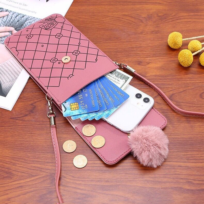 Cute Cartoon Pattern Touch-Scr - Women'S Bags Cross Body recension och pris