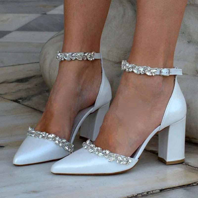 Pointed High Heel Thick Heel S - Women Bags New recension och pris