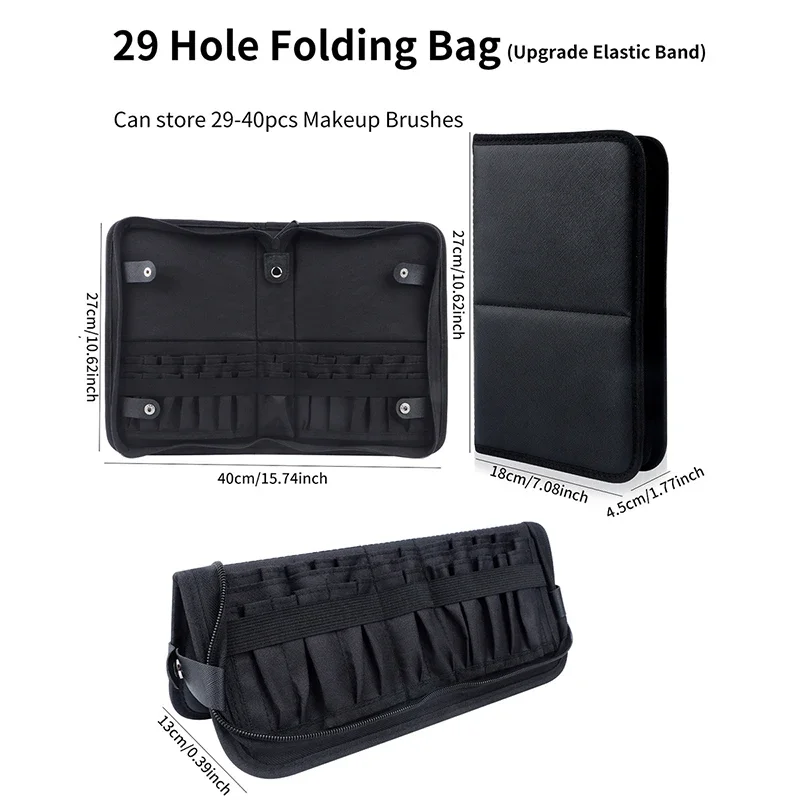 29/23 Holes Foldable Makeup Br - Women Bags Rack recension och pris