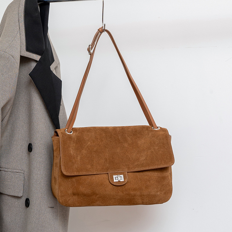 Genuine Suede Leather Underarm - Women'S Tote Bags For Work recension och pris