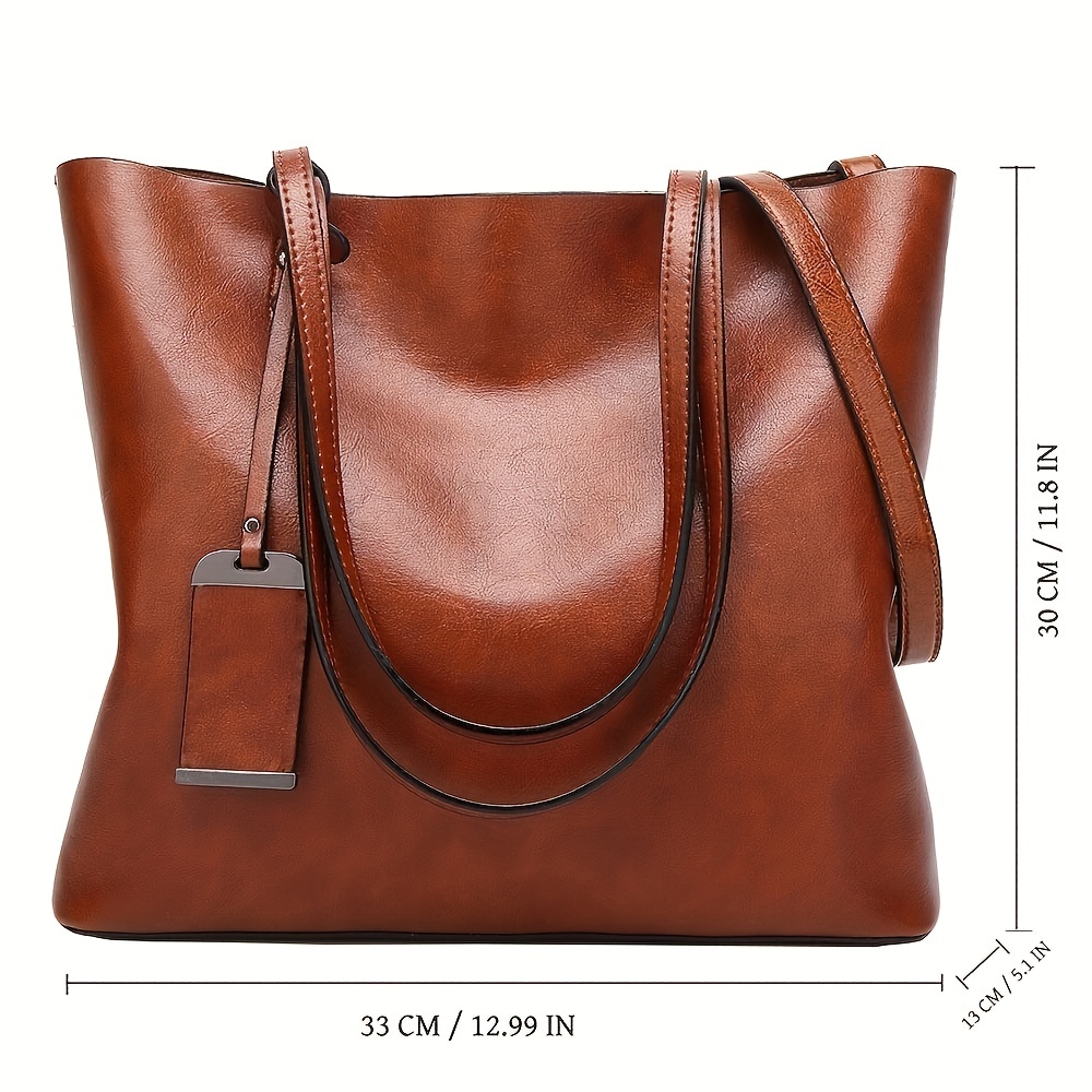 Fashionable Classic Retro Leat - Women Bags Work recension och pris